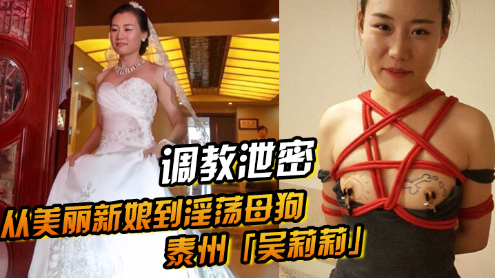 【调教泄密】从美丽新娘到淫荡母狗泰州「吴莉莉」的调教觉醒之路 海报