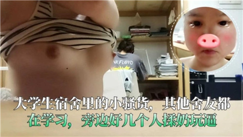 大学生宿舍里的小骚货其他舍友都在学习旁边好几个人揉奶玩逼 海报